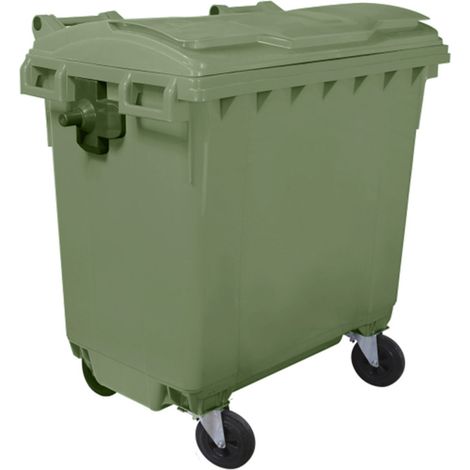 Bac roulant 4 roues premium 770l- lot de 5