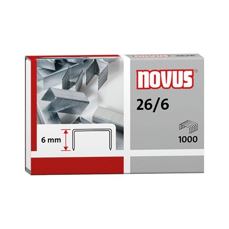 NOVUS Heftklammer 040-0160 26/6 verzinkt 5.000 St./Pack. (1/2)
