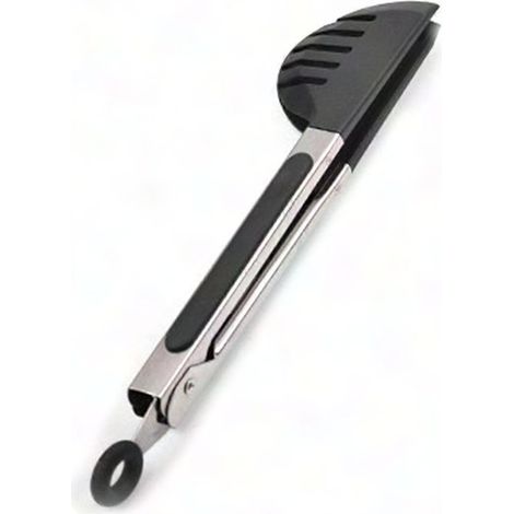 Küchenzange aus Edelstahl und Silikon, ideal zum Grillen, Salatzubereiten und Kochen, ergonomisches, hitzebeständiges Werkzeug. (1/5)