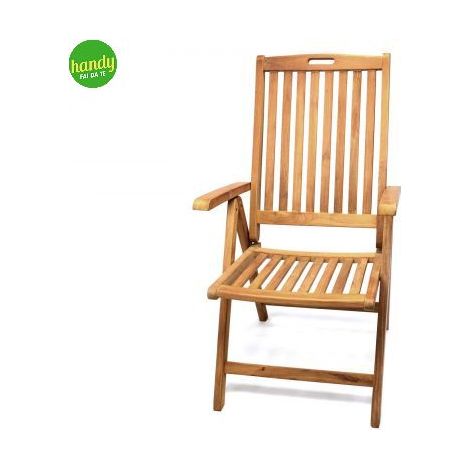 Sedia reclinabile Ambra Garden teak pieghevole (1/5)