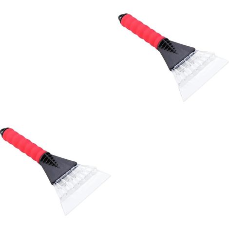 2 Pièces Raclette De Fenêtre De Voiture Dissolvant De Glace De Fenêtre De Voiture Grattoir De Pare-Brise Petit Grattoir De Fenêtre De Voiture À Neige Automobiles Grattoir (1/5)