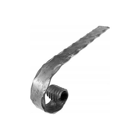 Barandilla de barra plana martillada, elementos forjados 30.011.01 40X8 H100XL350