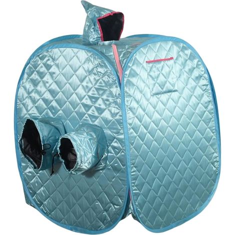 Kit de sauna portatif Tente de sauna personnelle portative, tente pliante for salle de sauna à vapeur SPA, chauffa rapide, double fermeture éclair, mini outils de sauna chauds for tout le corps Tente (1/5)
