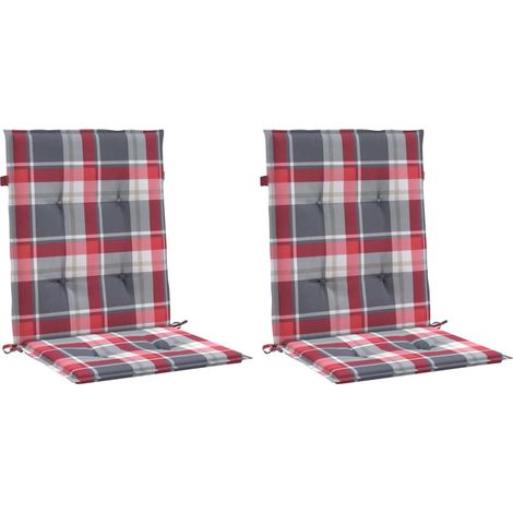vidaXL Coussins de chaise de jardin 2 pc Tissu Oxford 100 x 50 x 3 cm