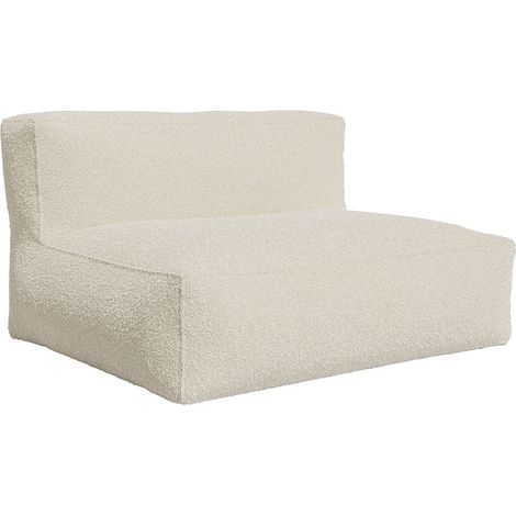 Divano 2 posti in Tessuto bouclette Beige - NOUMARA