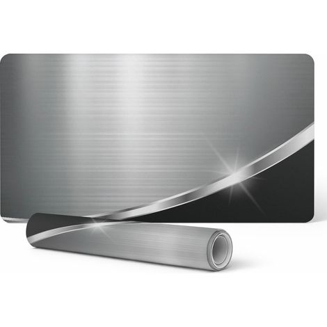 Alfombrilla de escritorio antideslizante con gr谩ficos, superficie met谩lica, 90x45 cm