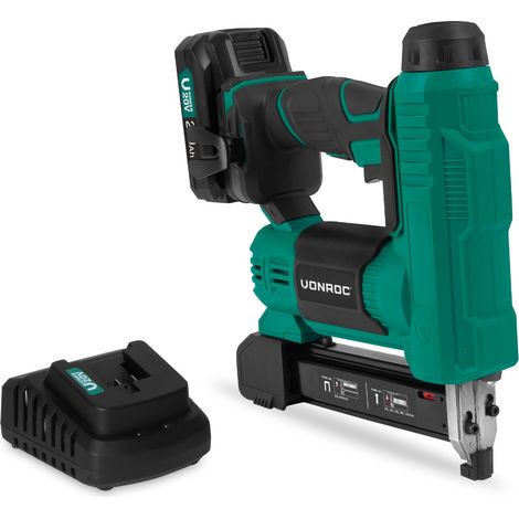 VONROC Akku Tacker 20V - 2.0Ah  Inkl. Akku und Ladegerät