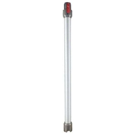 Tubo telescópico para Dyson, XU, tubo de extensión rígido compatible con Dyson V7 V8 V10 V11 V15, tubo de succión de conexión rápida para aspiradora Dyson con dos cepillos 2 en 1, plateado -
