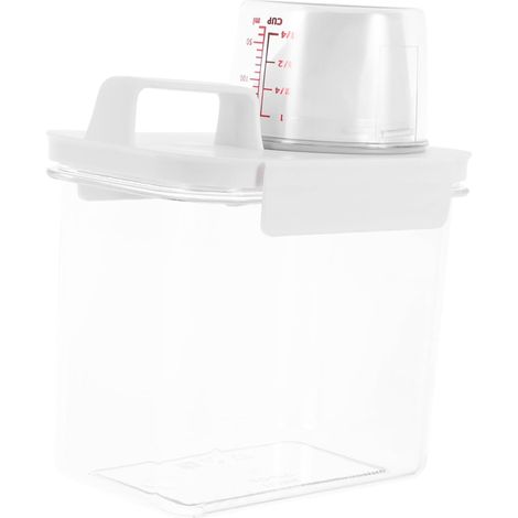 Dispenser and Lid Organizer for Laundry Safe Container for
