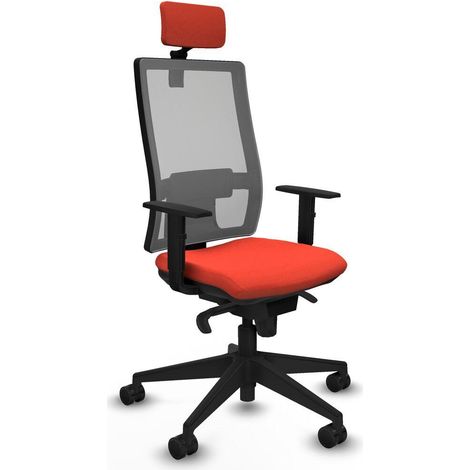 Piqueras y Crespo Horna Chaise de bureau orange ergonomique