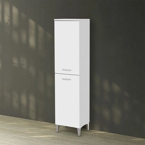 Colonna bagno a terra 150 H bianco con due ante Martha (1/5)