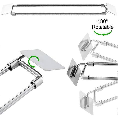 RV réfrigérateur bar 12.44in 22.63in acier inoxydable RV réfrigérateur Tension tige RV réfrigérateur Extendable bar (1/5)