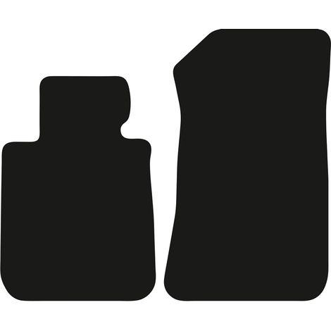 Alfombrillas delanteras básicas de terciopelo para: BMW Serie 1 E88 descapotable (2008-2014) (1/2)