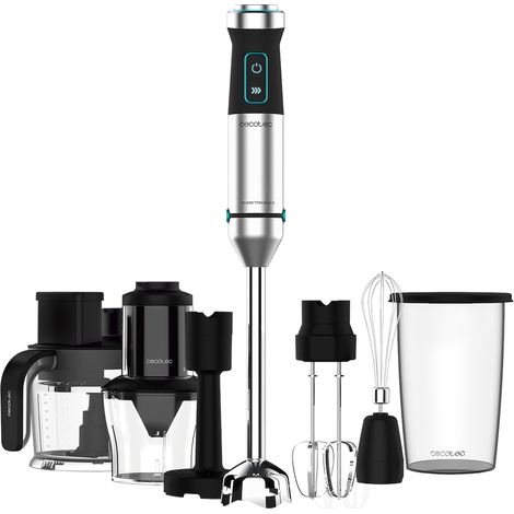 Batidora de mano Cecotec Power TitanBlack 1500 XL TotalMix