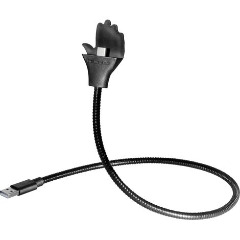 Supporto flessibile per smartphone Supporto flessibile con cavo di ricarica e dati integrato, 
particolarmente stabile, 
usb a - usb typ c, lunghezza 0,5 m