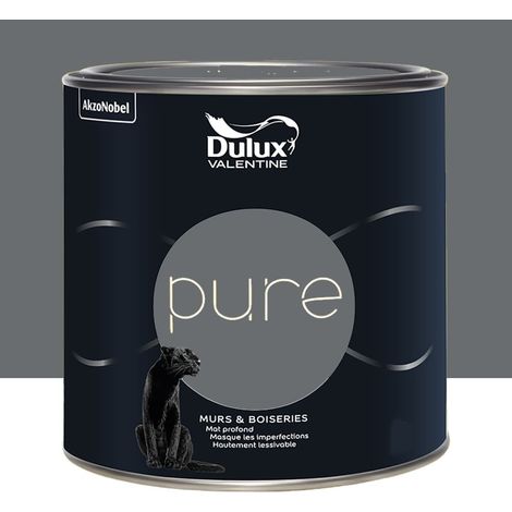Peinture murs & boiseries Dulux Valentine Pure Anthracite 0,5 L (1/3)
