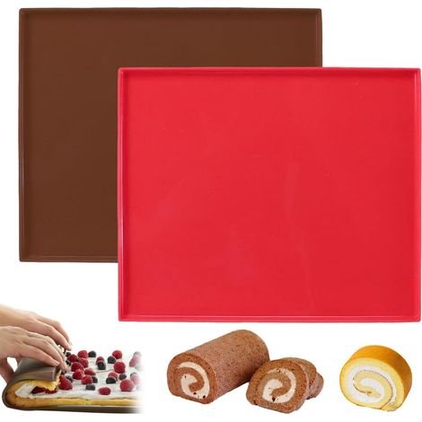 30.5 x 26 x 1 cm Silicone Baking Mat for Genoise (1/5)