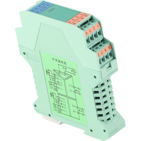 Stromsignalisolator 2 Eingänge 2 Ausgänge Signaltransmitter DC 4–20 mA DC 24 V für SPS-Steuerung (1/5)