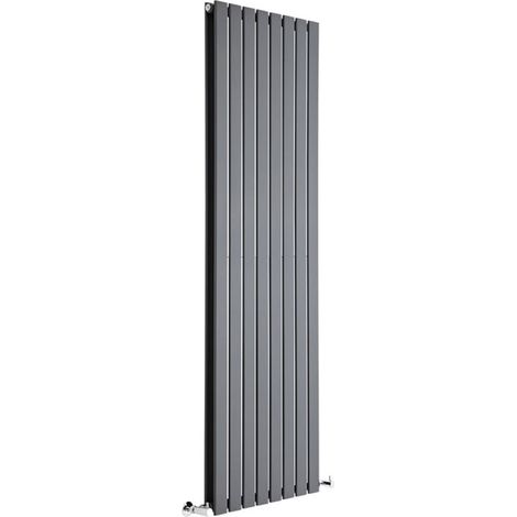 Hudson Reed – Radiateur vertical anthracite 178 cm x 56 cm x 5,8 cm – Puissance 1974 Watts – Acier – Garantie 20 ans (1/5)