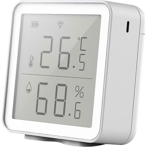 Digitales WLAN-Thermometer mit Hygrometer und 70 m Reichweite, drahtloser Innensensor, Alexa-kompatibel, Temperatur- und Feuchtigkeitsüberwachung (1/5)