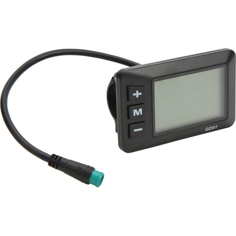 GD01 LCD-Bildschirm für 36V/48V Elektrofahrräder, wasserdichter 5-poliger Stecker für 22,2mm Lenker (1/5)