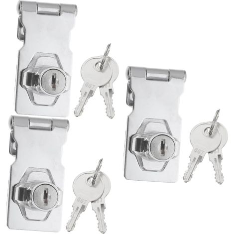Lot de 3 verrous de sécurité pour portes et armoires (1/5)