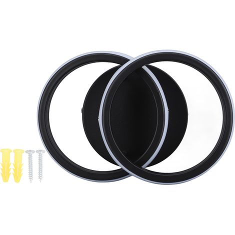 Moderne LED-Deckenleuchte mit Doppelring, weiß (6000 K), hohe Lichtdurchlässigkeit, für Wohnzimmer, 85–265 V (1/5)