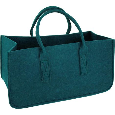 Close Up Borsa in Feltro per Camino, Verde (1/5)
