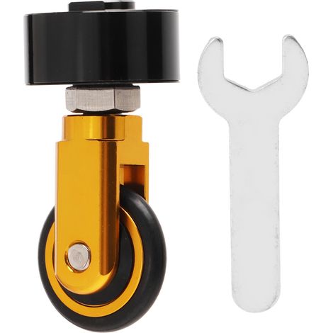 Roue de poussette auxiliaire pliable pour vélo K3PLUS 412, support de selle 33.9mm, couleur or, accessoire pratique pour déplacement