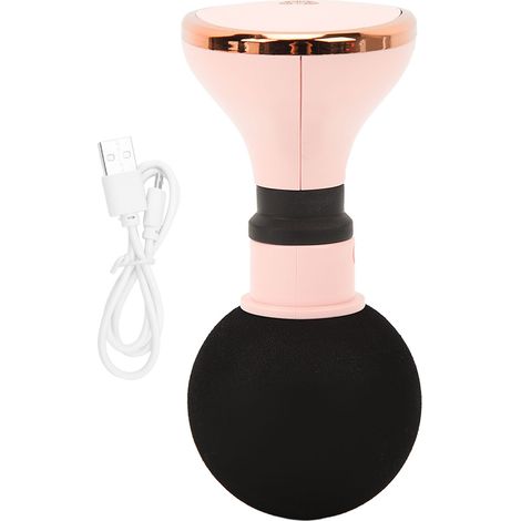 Mini Massageur Vibrant 5 Vitesses Portable Rose - Relaxation Musculaire, Anti-Fatigue, Taille Paume (1/5)