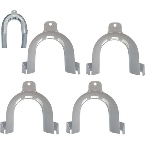 Supports fixes ING 4, support de montage universel pour tuyaux d'évacuation, lave-linge, lave-vaisselle, guides-tuyaux, accessoires pour lave-linge-AquaForge (1/5)