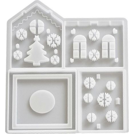 Silikonform für Weihnachtskerzen (wie abgebildet) (1/5)