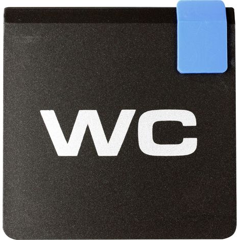 Plaque de porte WC - Europe design 95x95mm - 4270135