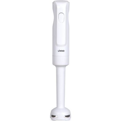 Hand blender - LIVOO - 300 W - 2 stainless steel blades - 1 speed - White (1/4)