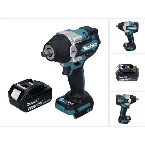 Avvitatore a impulsi a batteria Makita DTW 700 G1 18 V 700 Nm 1/2" XPT Brushless + 1x batteria ricaricabile 6,0 Ah - senza caricabatterie