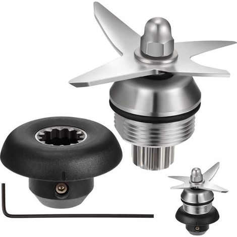 Convient aux mixeurs Vita-Mix, construction de turbine en 2 parties, 4 pales, construction de turbine pour glace sèche/humide, Convient à la série Vitamix 5200.