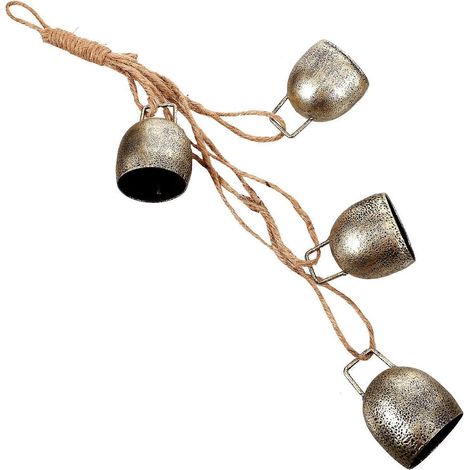 Carillon éolien, petite cloche en métal, clochette suspendue, artisanat de style vintage, pendentif en forme de clochette (1/3)