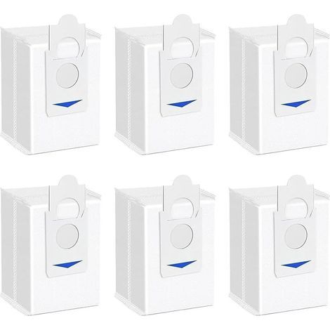 Lot de 6 Sacs à poussière pour Robot aspirateur ECOVACS DEEBOT X2/X2 Omni/X2 Pro/X5 Pro/X5 Omni/ DEX86 Station Auto-Vide DDB030025 (1/5)