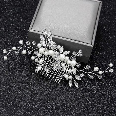 Retro-Haarschmuck für Damen, Brautkamm, Perlenschmuck, Haarornamente für Frauen