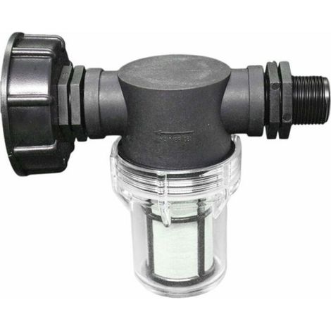 Robinet pour cuve IBC - Nosheir - Raccord pour tuyau d'arrosage - Compatible cuve 1000L - Filtre intégré (1/5)