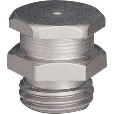 Graisseur droit UMETA marque T1/B en acier, R.M6x1.0 x L.16 x Ø15 mm.