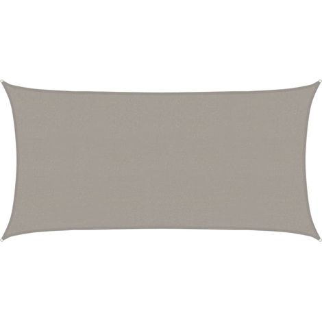 Sunshade Sail 160 g/m² Rectangular Light Grey 2.5x4.5 m HDPE vidaXL