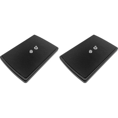 Set mit 2 Schnellwechsel-Montageplatten für Libec TH-650DV Stativ/Einbeinstativ (1/4-Zoll-Befestigungsschraube, schwarz) (1/3)