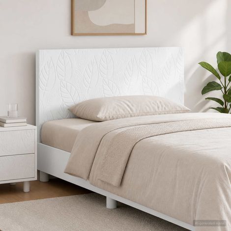 vidaXL Wall-Mounted Headboard DELFT White Engineered Wood (1/5)