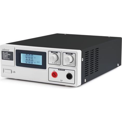 Alimentatore da laboratorio a taglio 0-30 Vcc / 0-30 A massimo / con display LCD