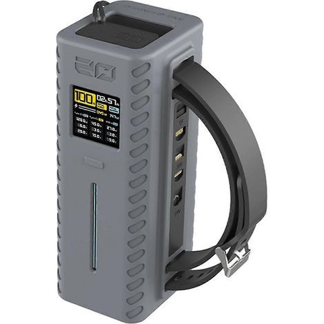 Étui en silicone SIKAI pour batterie externe CUKTECH n° 20, organisateur de câble USB-C avec poignée, compatible avec les housses anti-poussière. (1/5)