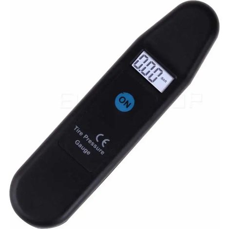Manomètre de pression des pneus avec affichage LCD automatique et précision pour véhicules, motos et voitures (5-150 PSI/KPA/BAR/KG/CM2). Détecteur (1/5)