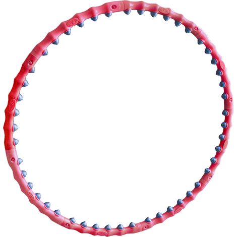 Hula hoop con masaje, ¡de acuerdo ROJO (1/4)