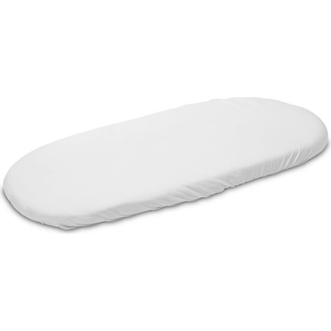 Lenzuolo per passeggino in bambù bianco 35x75 (1/3)
