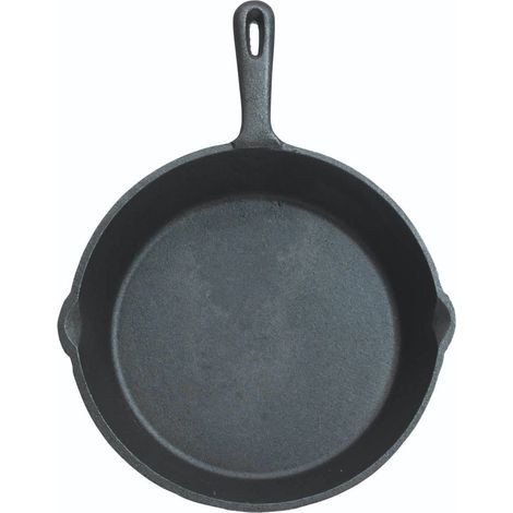 KitchenCraft Padella in ghisa de, cottura a induzione, rotonda, ghisa, 24 cm